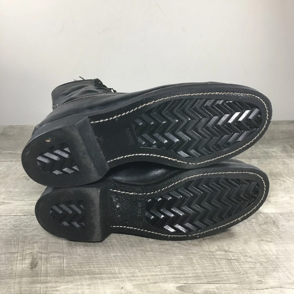 Vintage Addison Shoe Company Flight Military Mens Combat Soft Toe Boots Size 9.5